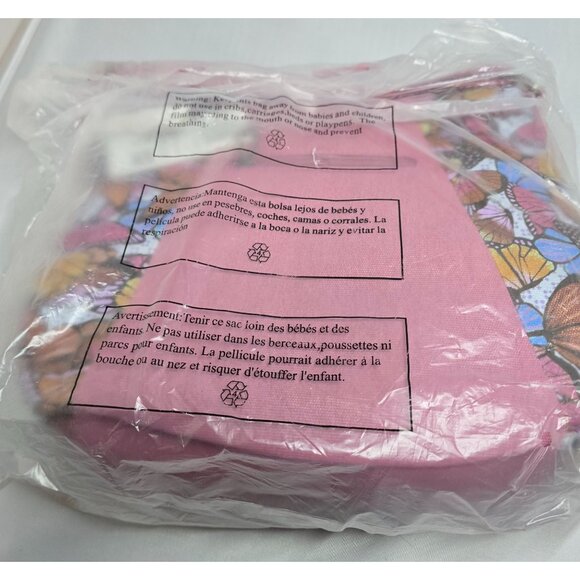 Sakroots Butterfly Print Crossbody Bag NWT fairycore butterfly pink whimsy - Picture 8 of 10